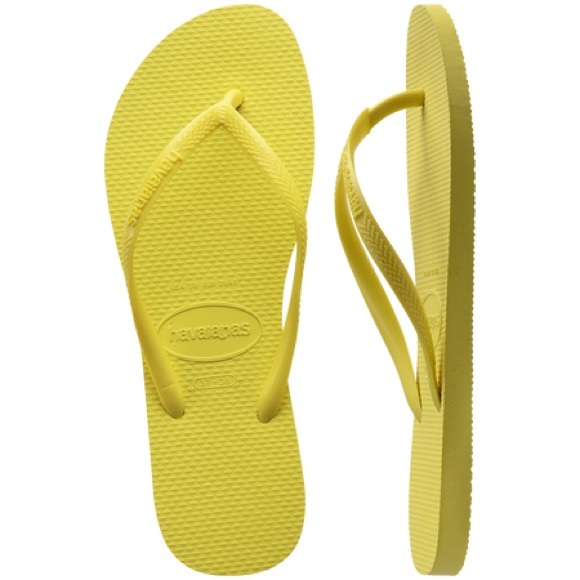 Havianas Slim Flip Flop Pixel Yellow NWT - Picture 4 of 10